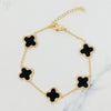 Gold Clover Chain Bracelet - Lylah's