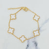 Gold Clover Chain Bracelet - Lylah's