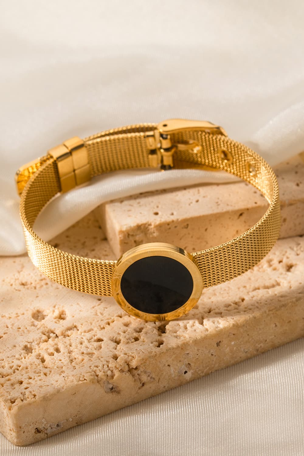 18K Gold-Plated Copper Wide Bracelet - Lylah's