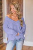 Load image into Gallery viewer, Frayed Hem Dropped Shoulder Sweater