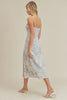 Load image into Gallery viewer, Verona Blue Linen Floral Midi Dress - Lylah&#39;s