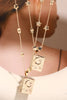 Load image into Gallery viewer, Star and Moon Copper 14K Gold-Plated Necklace - Lylah&#39;s