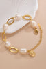 Load image into Gallery viewer, 14K Gold-plated Lobster Closure Freshwater Pearl Bracelet - Lylah&#39;s