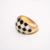 Gold Checkered Band Ring - Lylah's