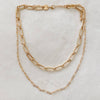 Layla Gold Double Chain Link Necklace - Lylah's