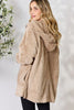 Load image into Gallery viewer, H&amp;T Faux Fur Open Front Hooded Jacket