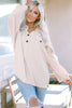Load image into Gallery viewer, Collared Neck Half Button Long Sleeve Blouse