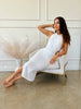 Summer Romance White Halter Midi Dress - Lylah's