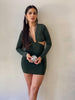 Load image into Gallery viewer, Risk Taker - Forest Green Cut Out Mini Dress - Lylah&#39;s