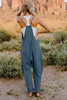 V-Neck Sleeveless Jumpsuit with Pocket - Lylah's