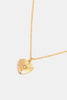 Zircon Heart Shape 14K Gold-Plated Pendant Necklace - Lylah's