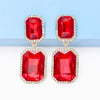Load image into Gallery viewer, Geometrical Shape Glass Stone Dangle Earrings - Lylah&#39;s