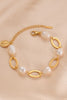 Load image into Gallery viewer, 14K Gold-plated Lobster Closure Freshwater Pearl Bracelet - Lylah&#39;s