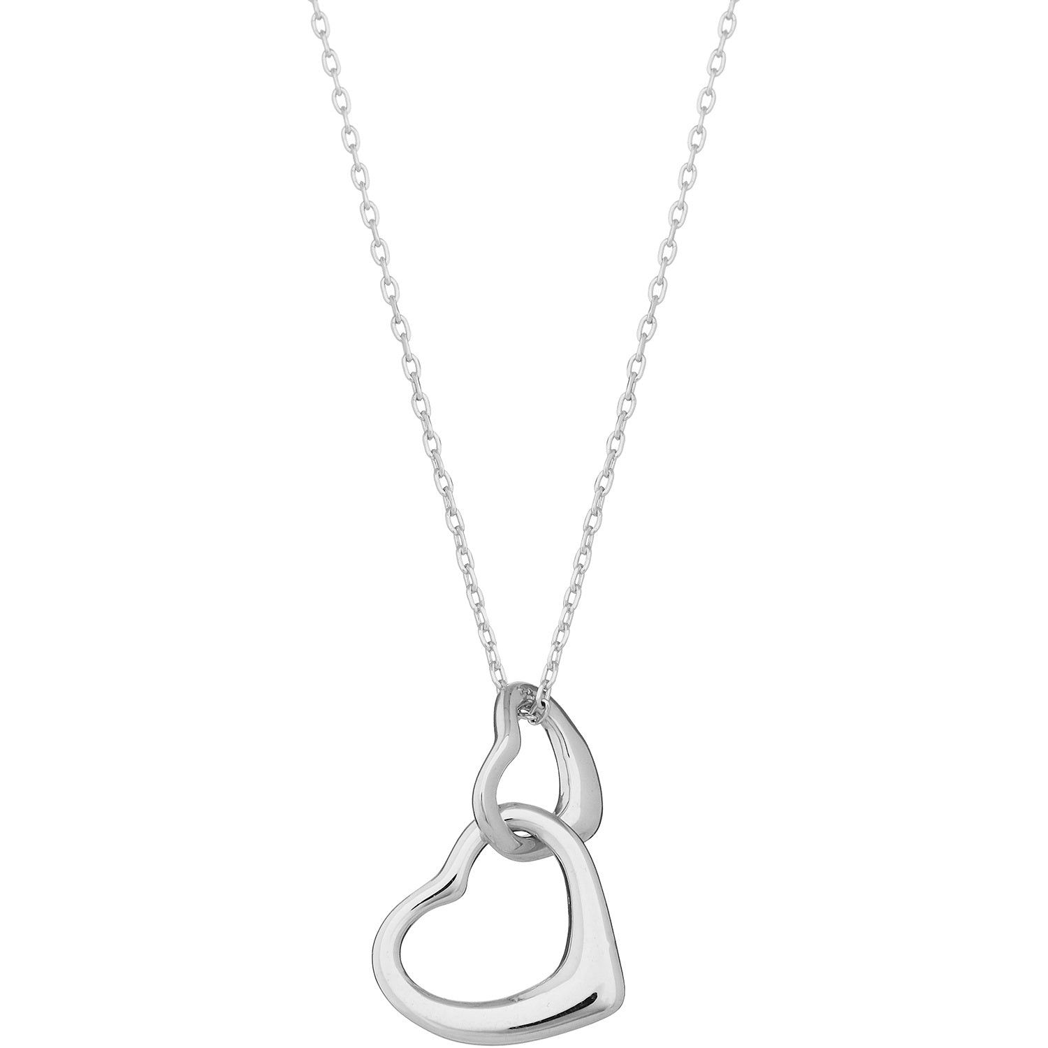 Linked Hearts Pendant Necklace - Lylah's